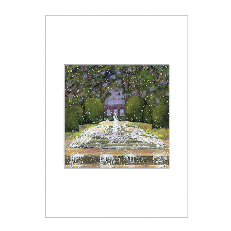 Alnwick Gardens - The Grand Cascade  Mini Print A4